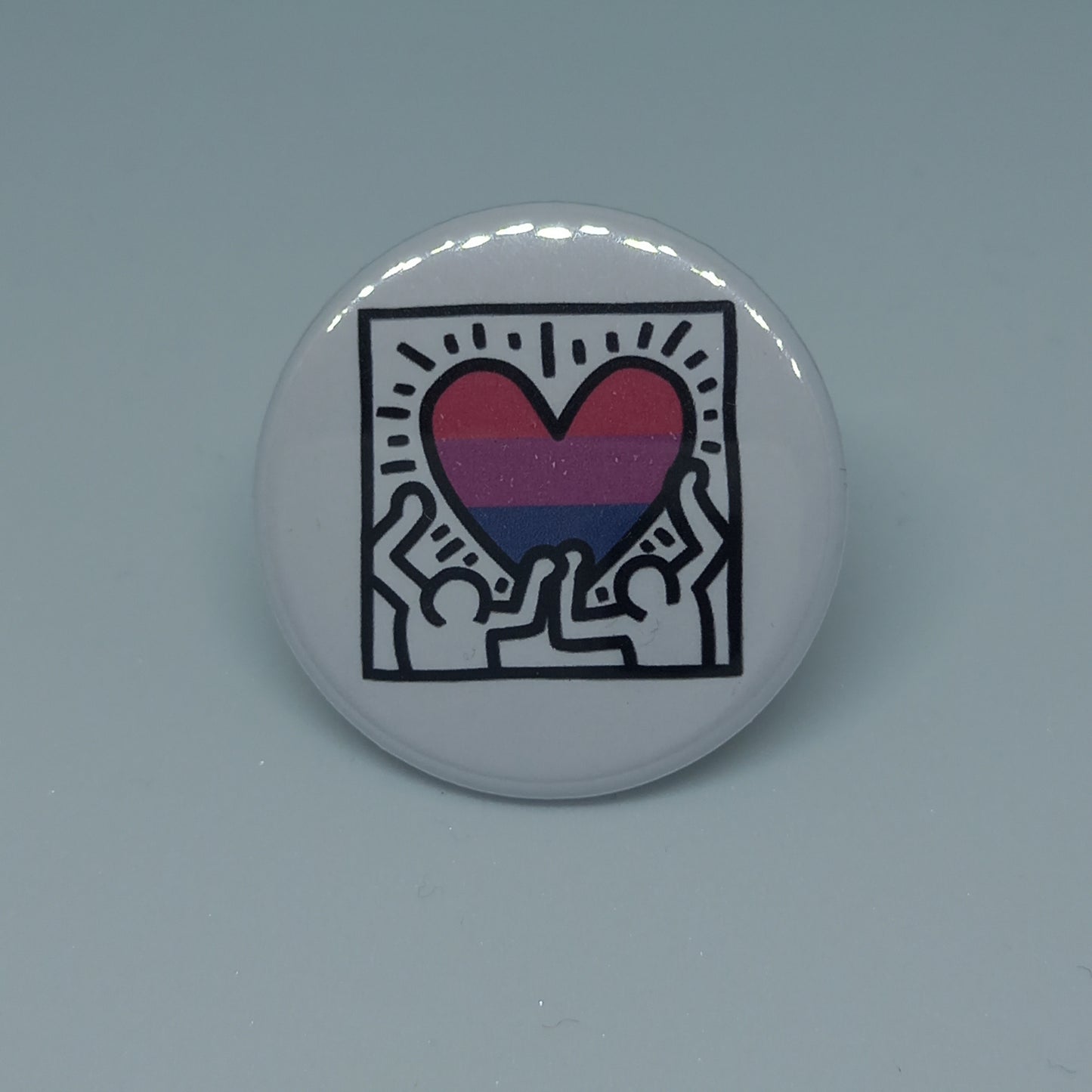 Keith Haring Style Pride Badges