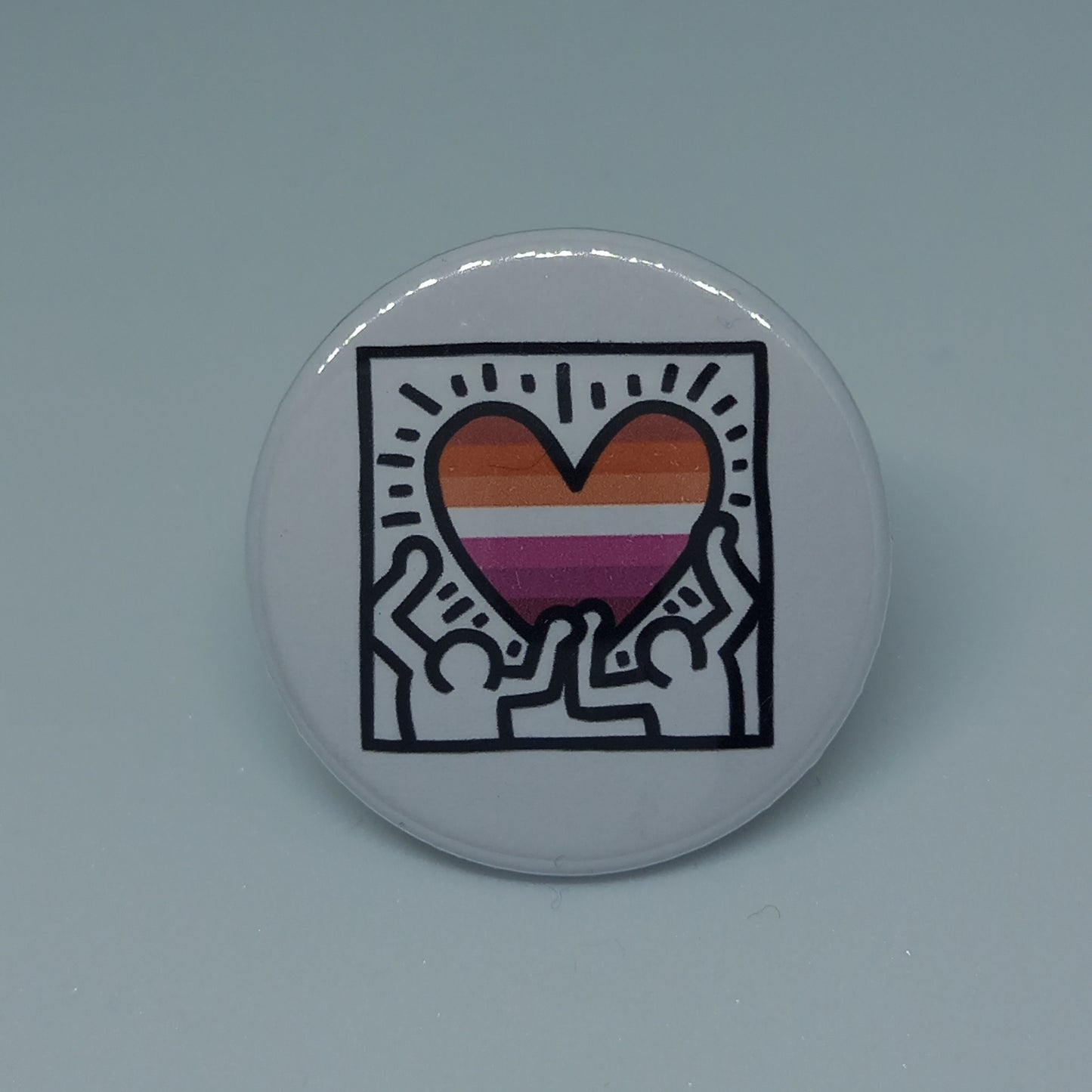 Keith Haring Style Pride Badges