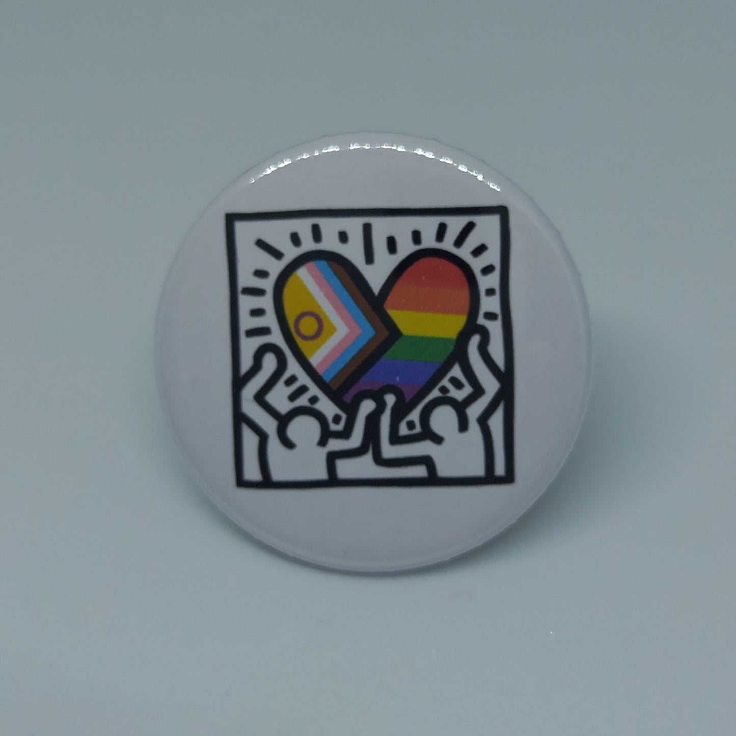 Keith Haring Style Pride Badges