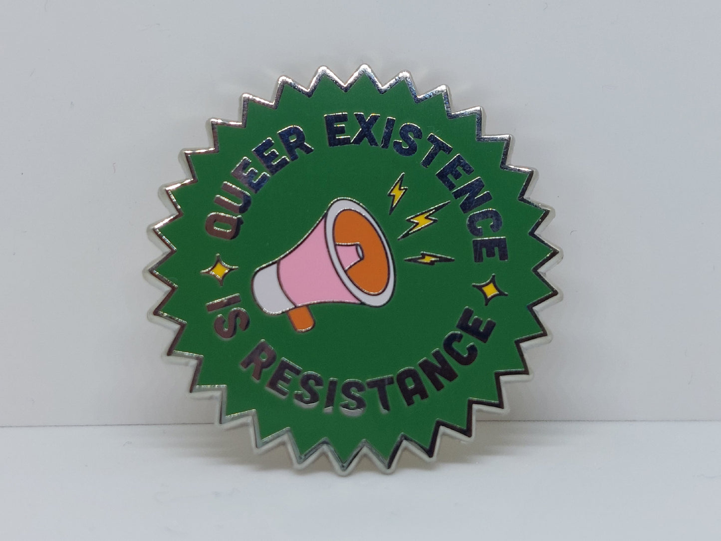 Queer Existence is Resistance Pin Badge