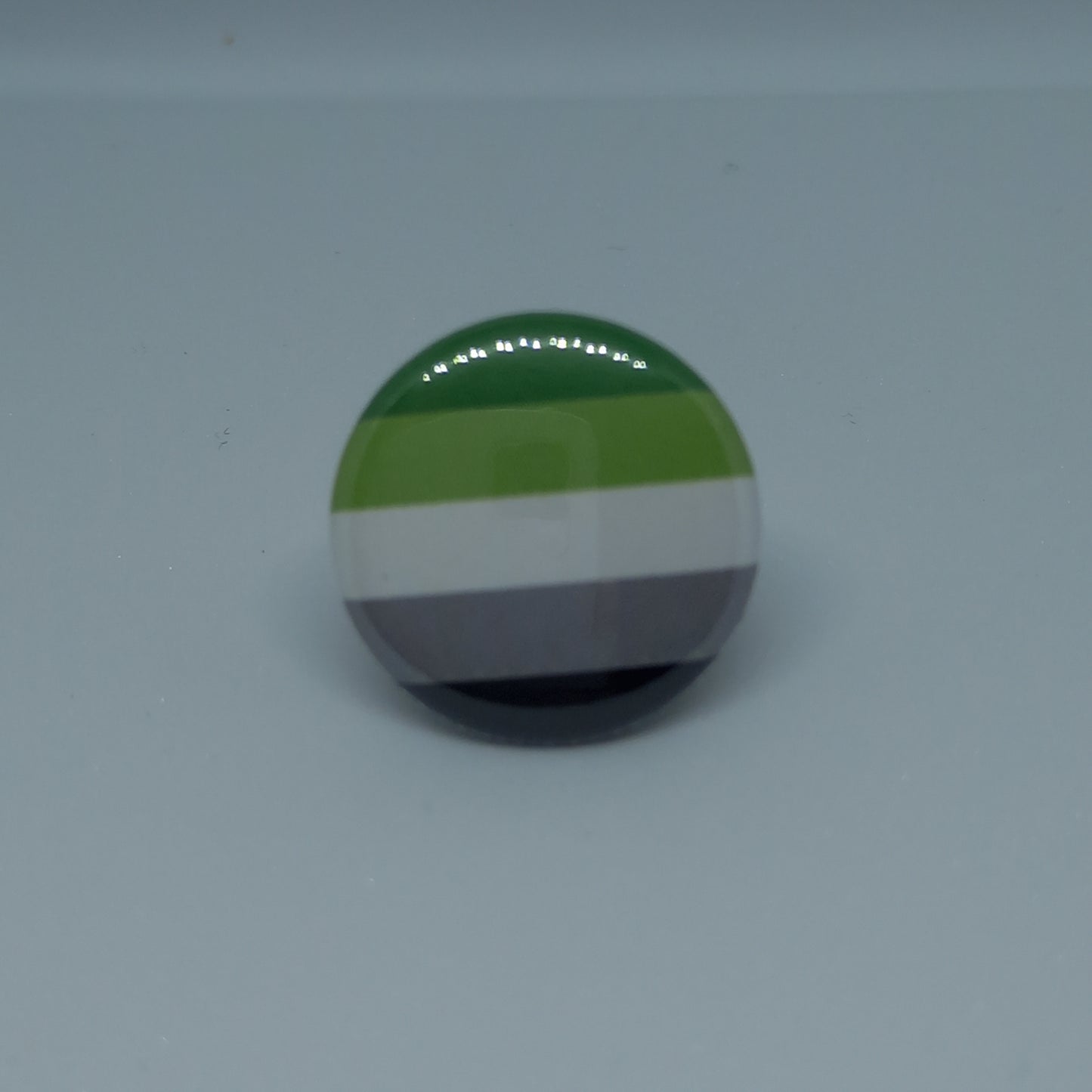 Aromantic Pride Flag Badge