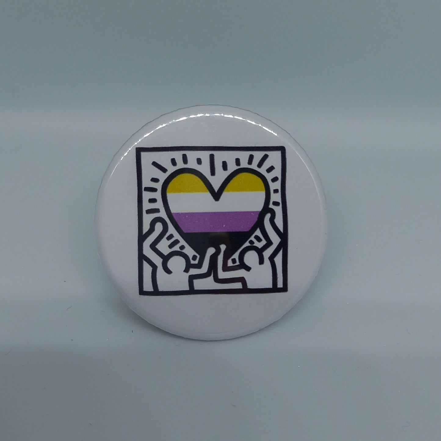 Keith Haring Style Pride Badges